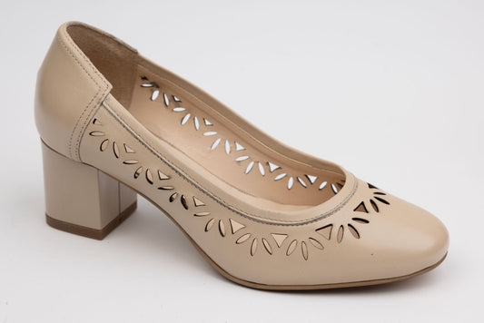 Pantofi dama piele naturală SAVANA 0498-21 Bej