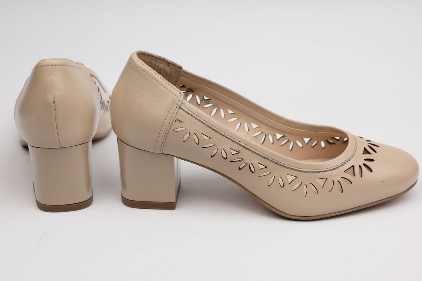 Pantofi dama piele naturală SAVANA 0498-21 Bej