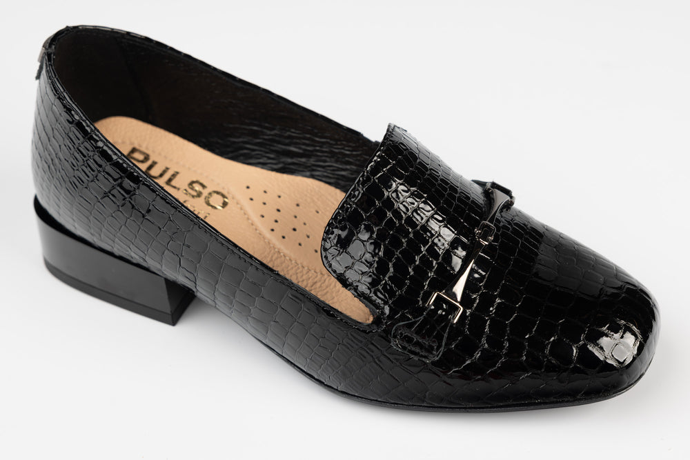 Pantofi dama piele naturală PULSO 1523 N croco XXL