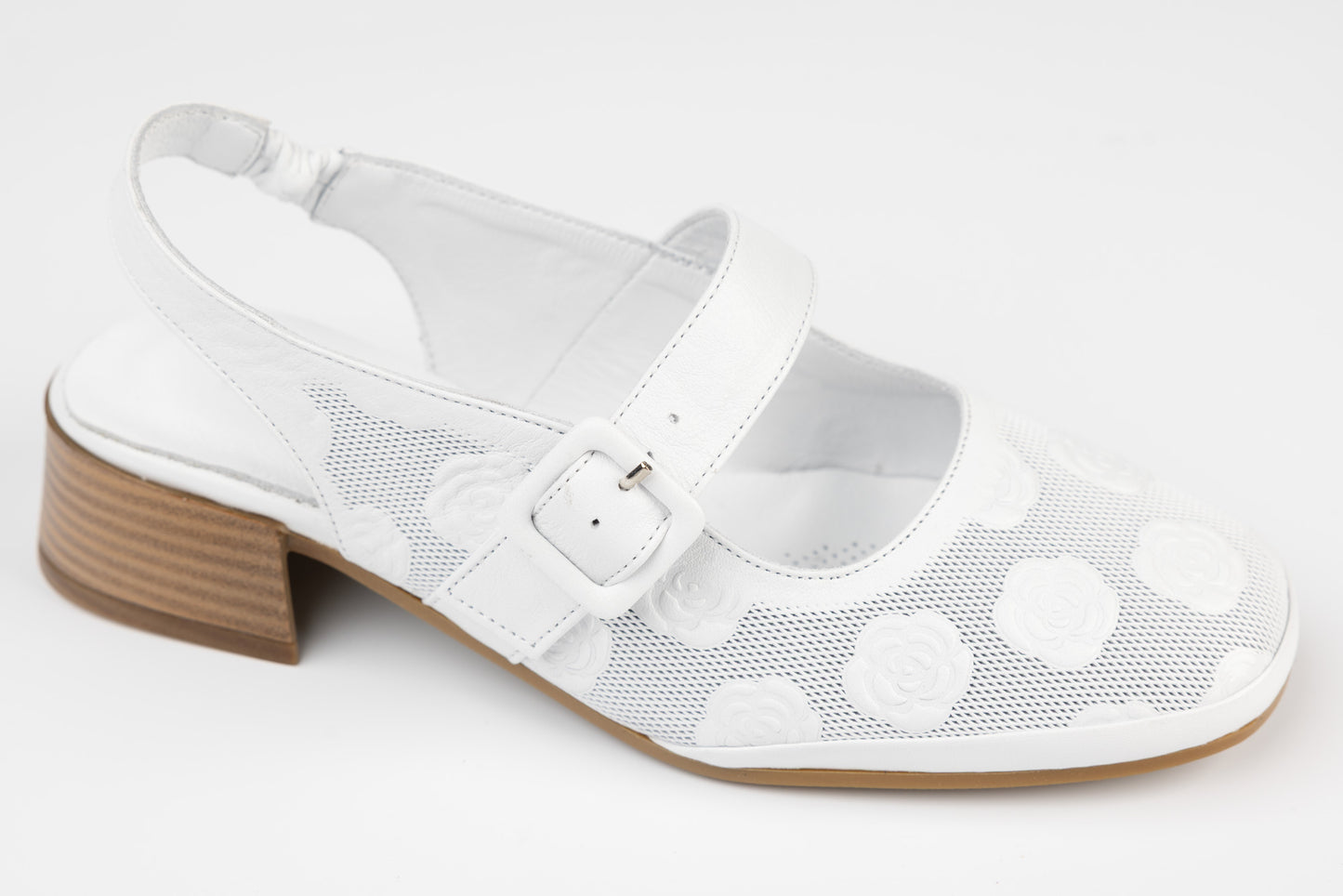 Pantofi dama piele naturală ANNA VIOTI 5683 Alb