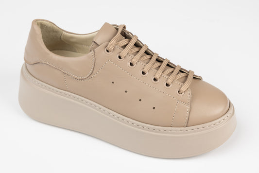 Pantofi damă casual piele naturală PERLA 3182 Bej