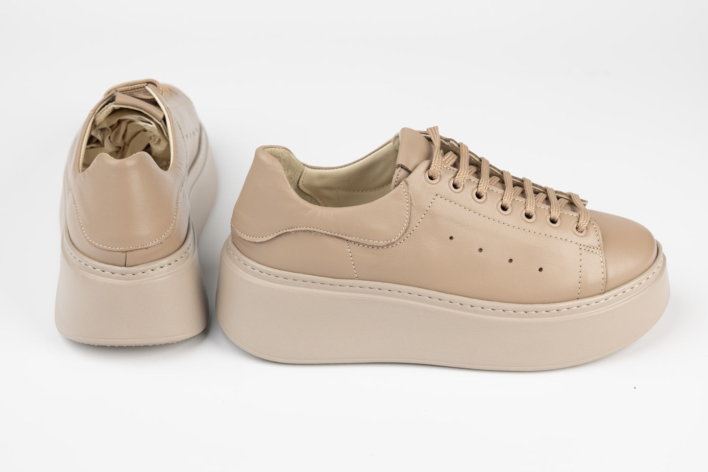 Pantofi damă casual piele naturală PERLA 3182 Bej