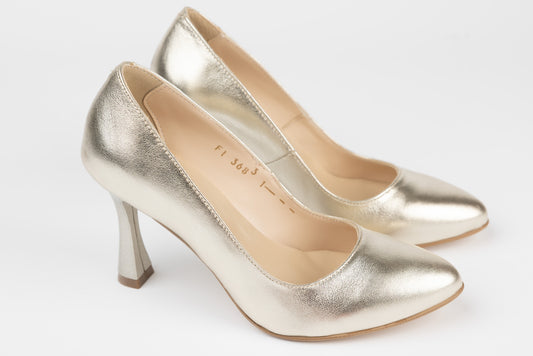 Pantofi dama piele naturală PERLA 3683 Auriu