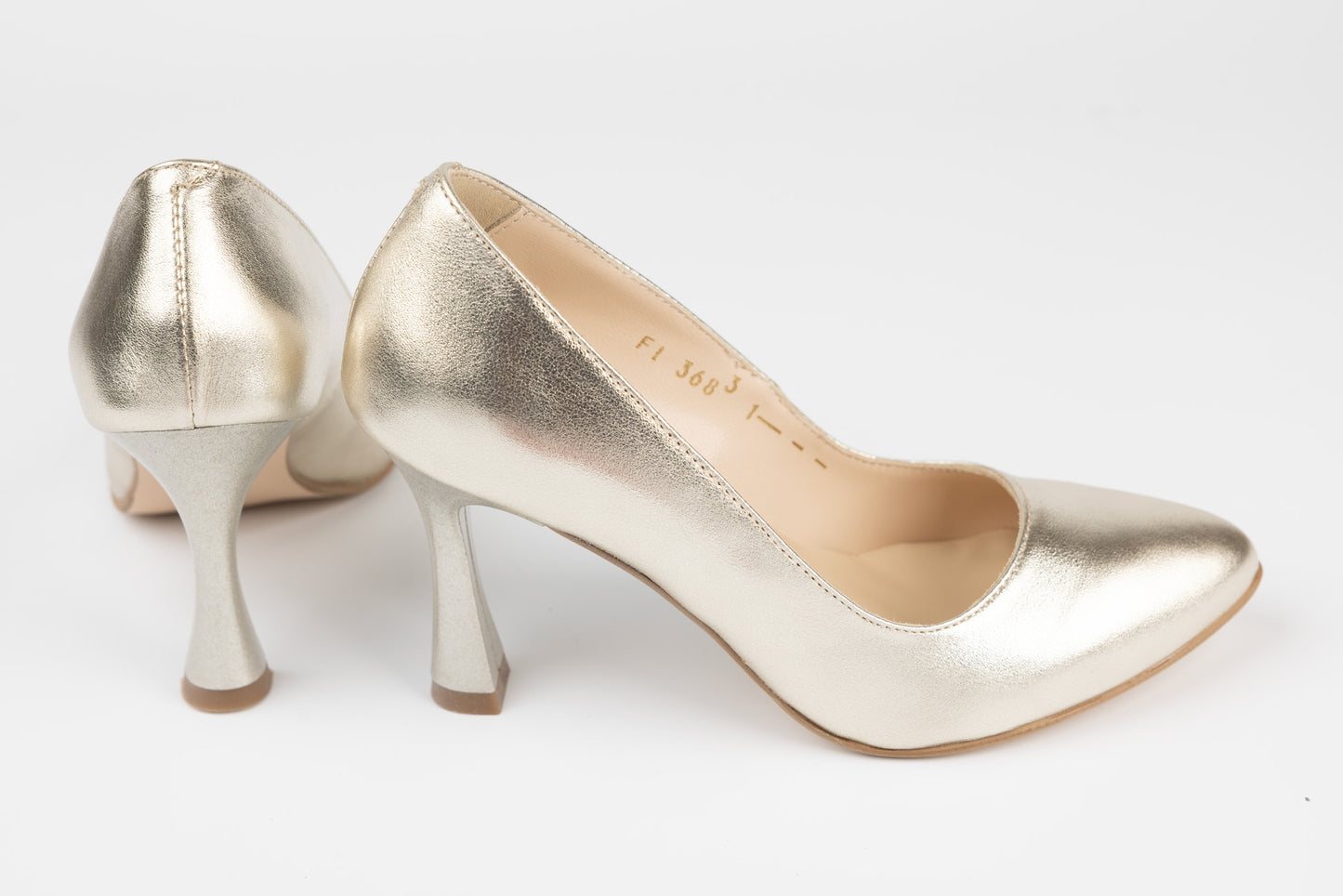 Pantofi dama piele naturală PERLA 3683 Auriu