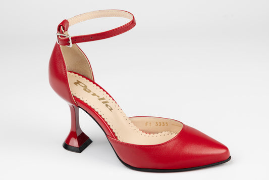 Pantofi dama piele naturală PERLA 3335 Roșu
