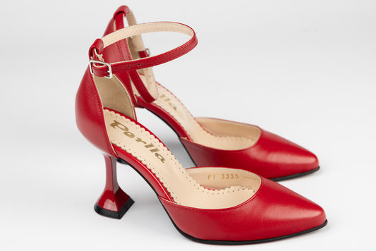 Pantofi dama piele naturală PERLA 3335 Roșu