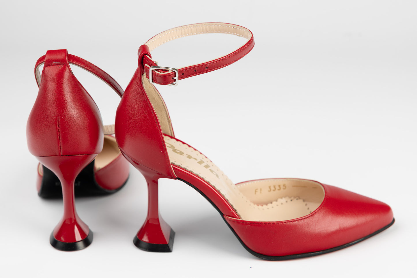 Pantofi dama piele naturală PERLA 3335 Roșu