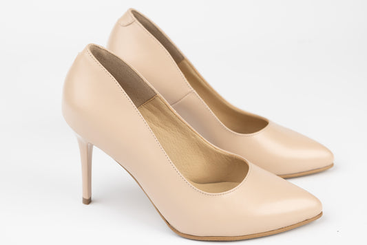 Pantofi dama piele naturală ANTONIO 3527-370 Nude