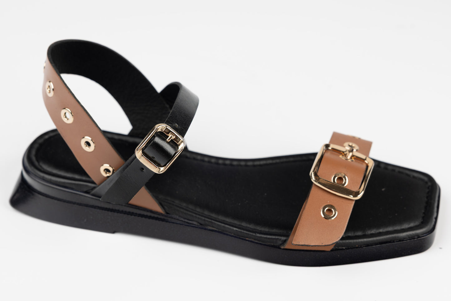 Women's genuine leather sandals DOGATI 354 N brown