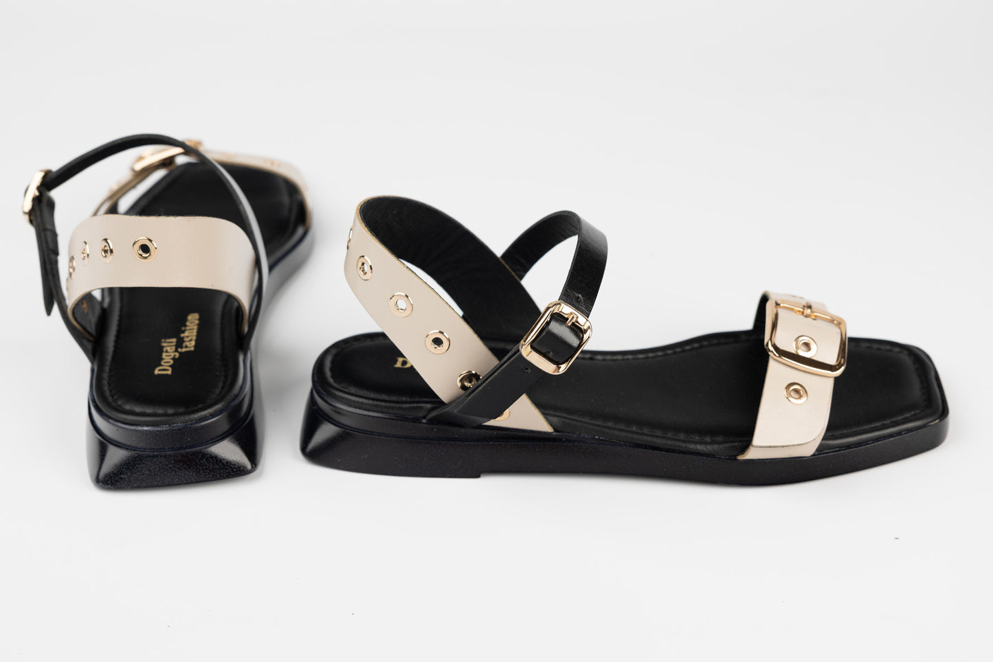 Women's genuine leather sandals DOGATI 354 Beige