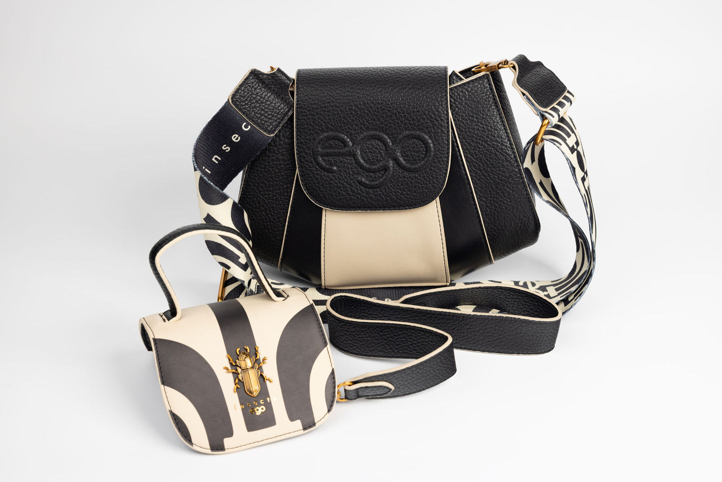 Women's bag made of eco-leather EGO 0001 N Beige