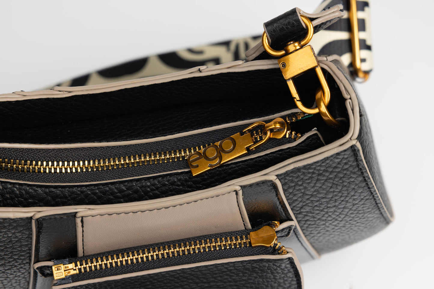 Women's bag made of eco-leather EGO 0001 N Mink beige