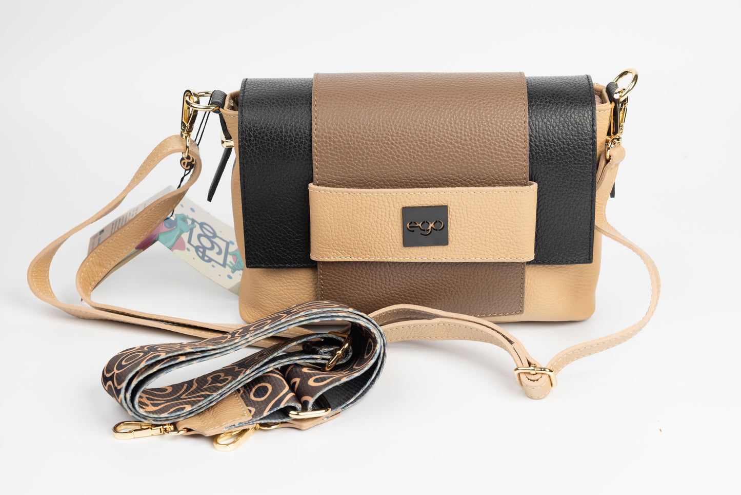 Women's bag made of eco-leather EGO 0231 NM Beige