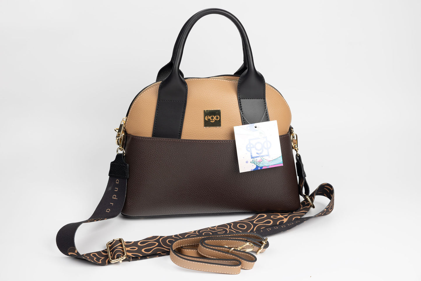 Women's bag made of eco-leather EGO 0266 Brown