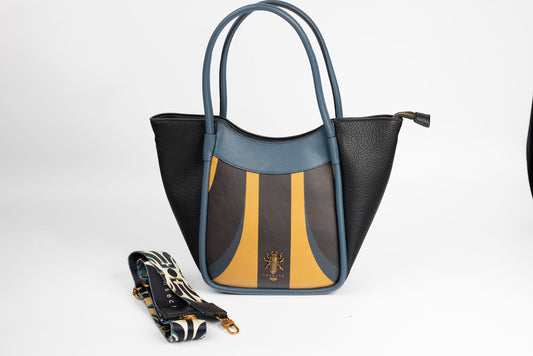 Geanta dama piele ecologică EGO 0002 N Blue