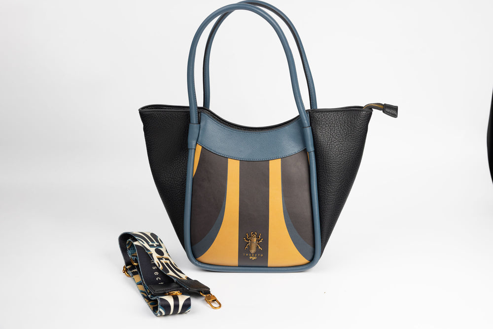Geanta dama piele ecologică EGO 0002 N Blue