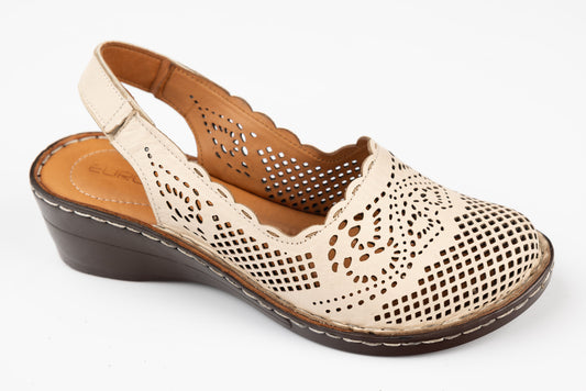 Pantofi dama piele naturală 6155 Bej