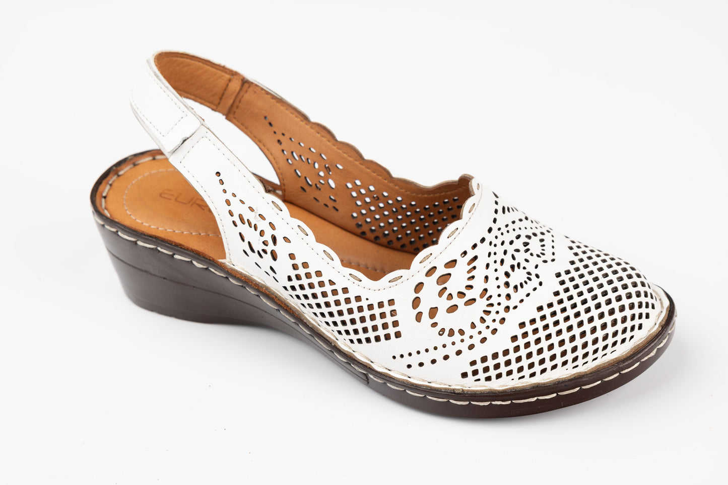 Pantofi dama piele naturală LSD 6155 Alb
