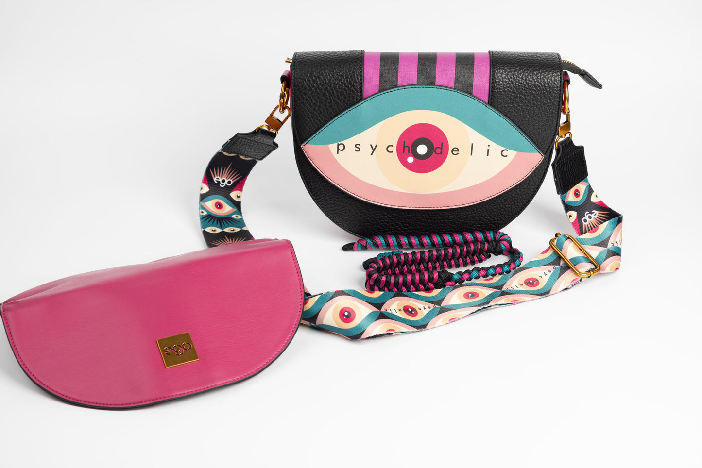 Women's bag made of eco-leather EGO 0003 N Cyclamen