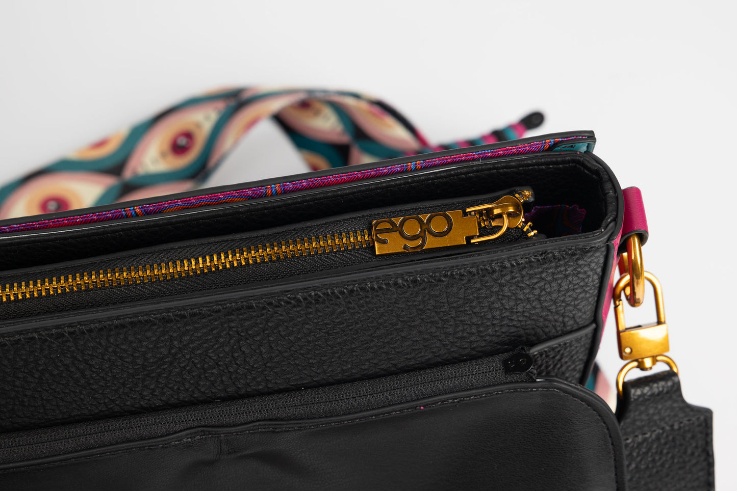 Women's bag made of eco-leather EGO 0003 N Cyclamen