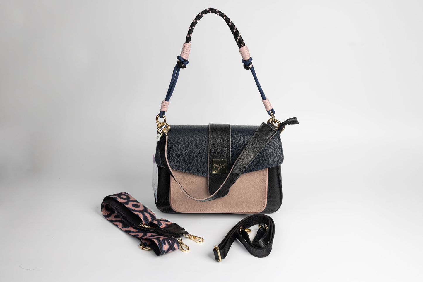 Women's genuine leather bag EGO 0204 Blue