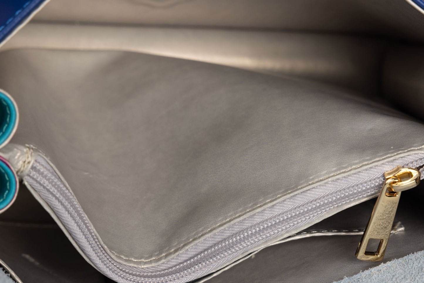 Women's genuine leather bag EGO 0114 Turquoise