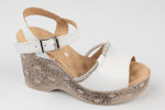 Sandale dama piele naturală LSD 694 Alb
