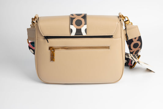 Women's bag, eco-leather, EGO 0028, beige blue