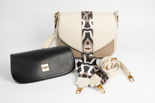 Women's bag made of eco-leather EGO 0028 Beige