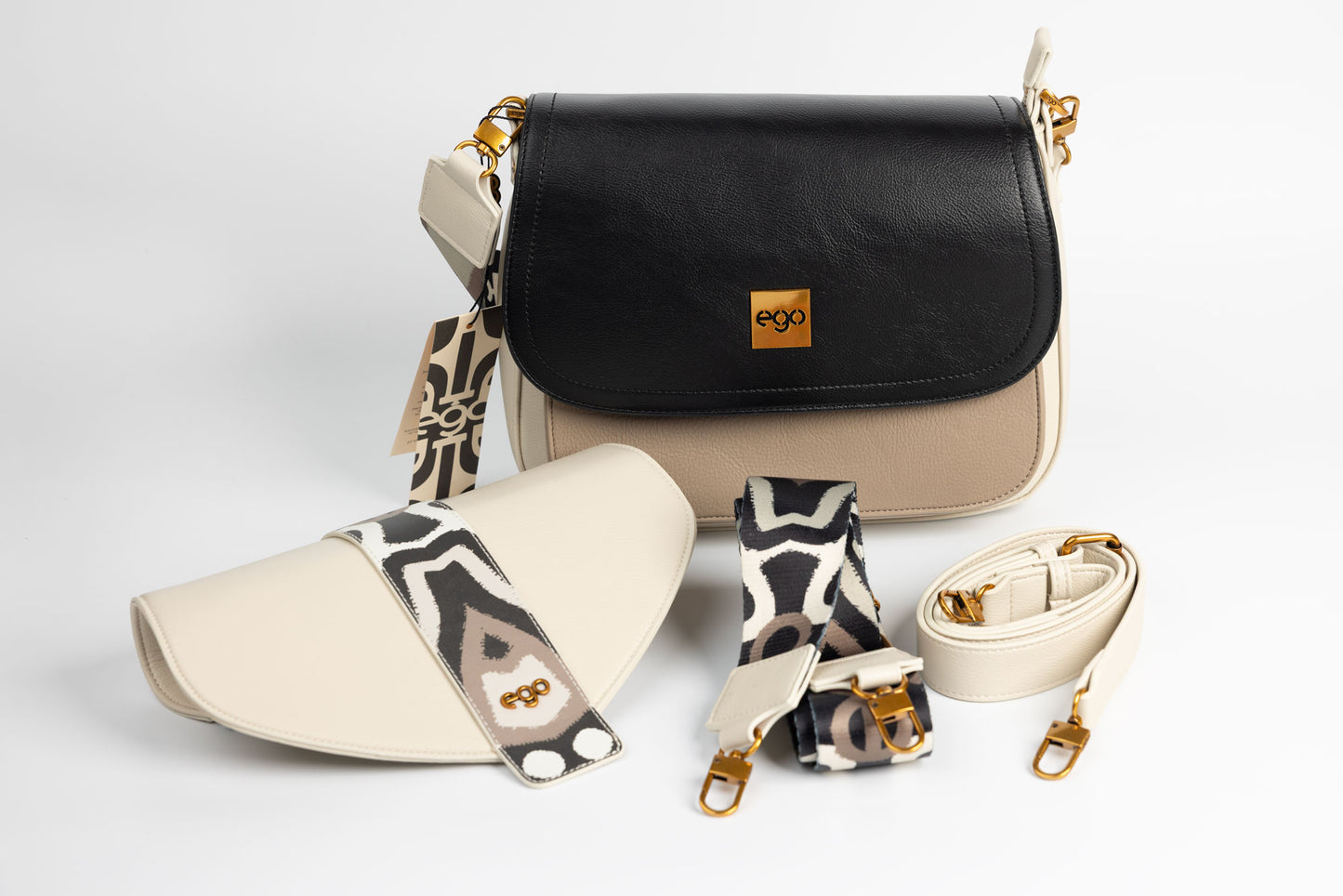 Women's bag made of eco-leather EGO 0028 Beige