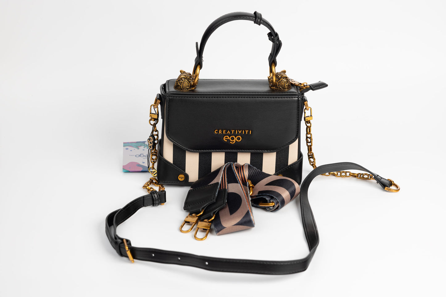 Women's bag made of eco-leather EGO 0018 N cream