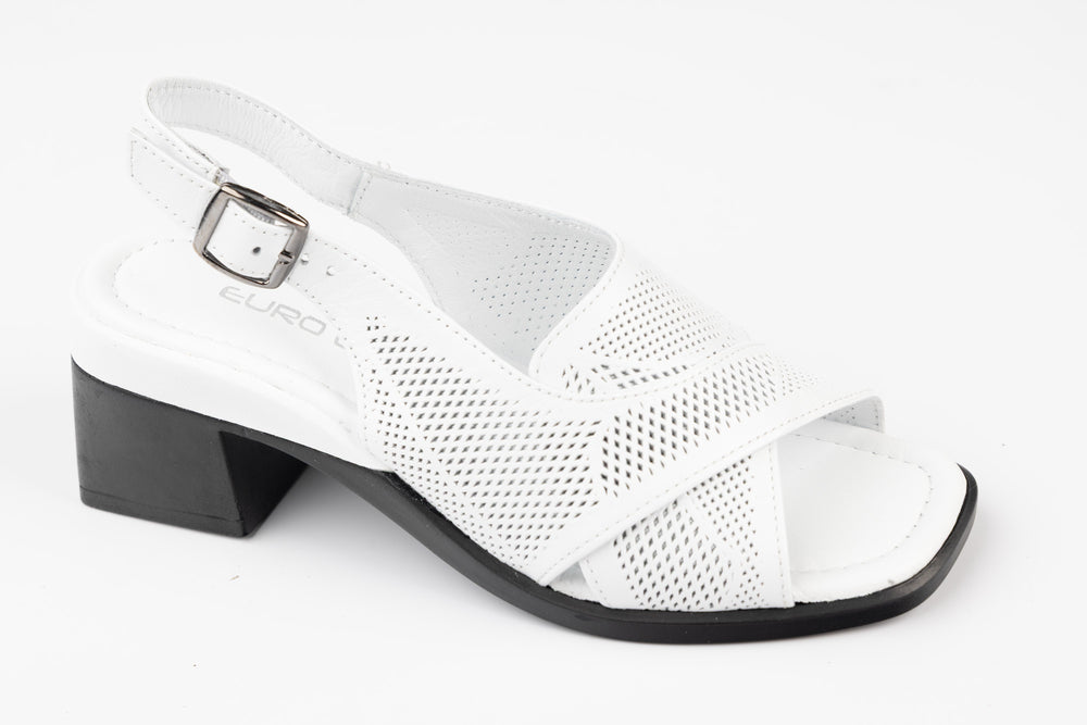 Sandale dama piele naturală LSD 1021 Alb