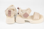 Sandale dama piele naturală casual 1286 Crem
