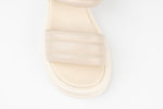 Sandale dama piele naturală casual 1286 Crem