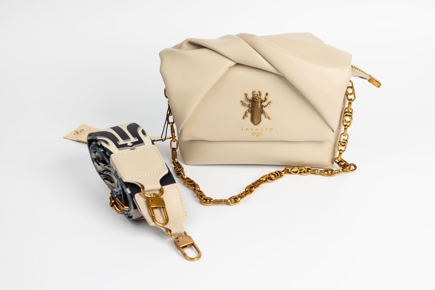 Women's purse made of eco-leather EGO 020024 Cream