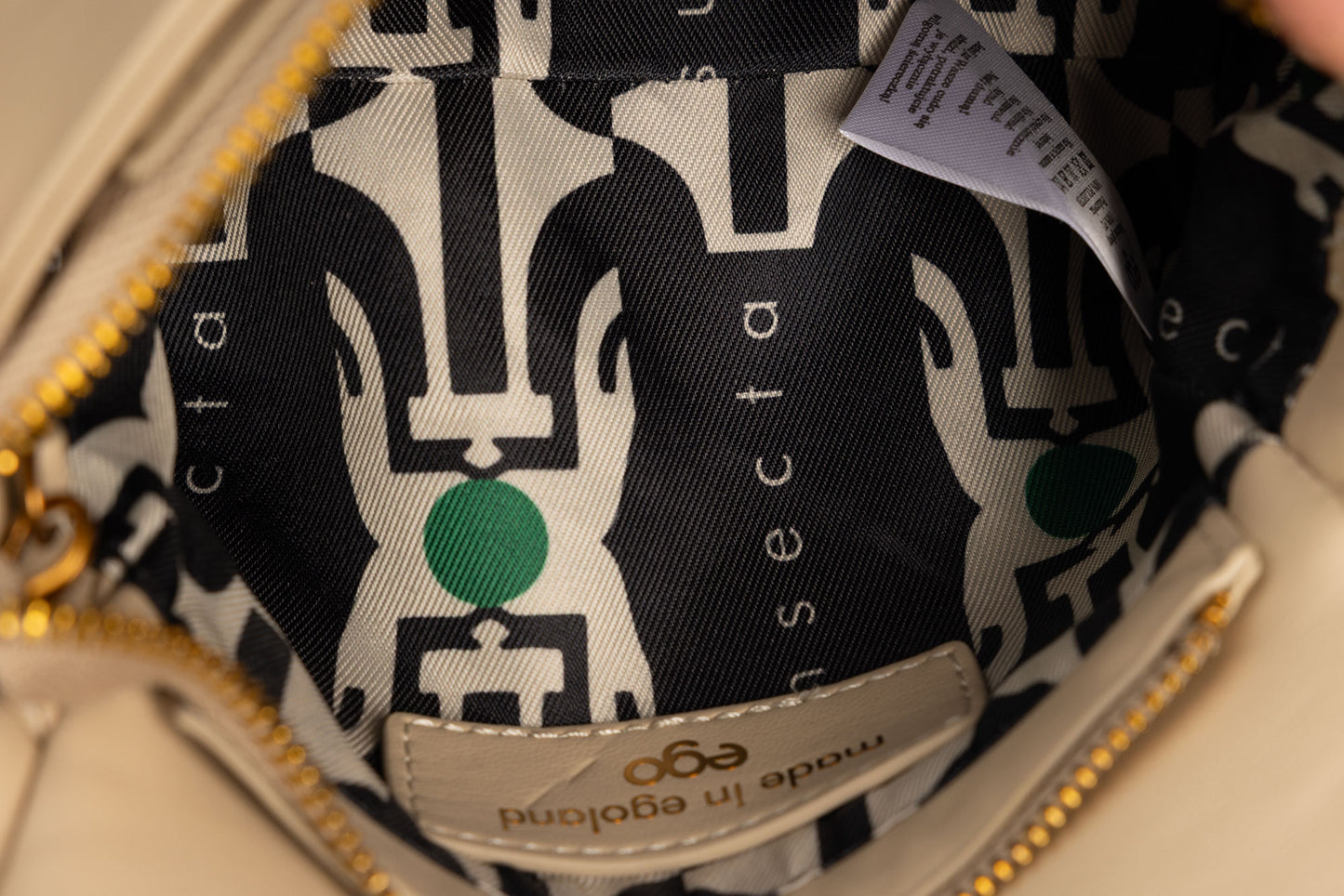 Women's purse made of eco-leather EGO 020024 Cream