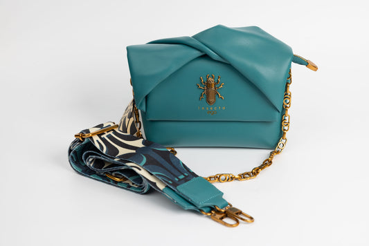 Women's eco-leather purse EGO 050024 Turquoise