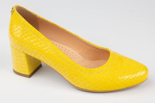 Pantofi dama piele naturală PULSO 1162 Galben XXL