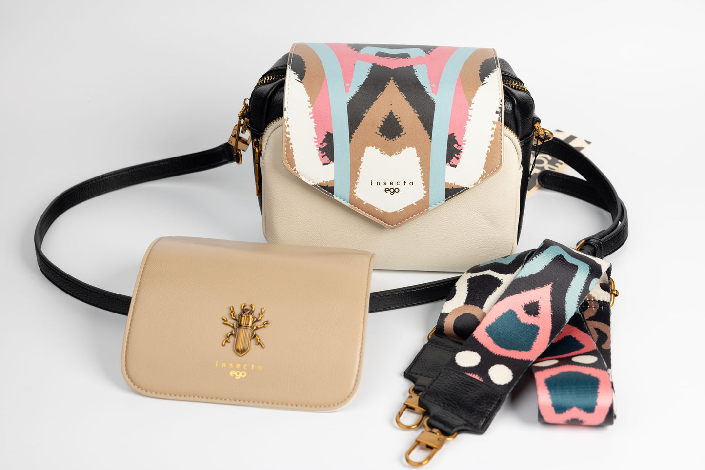 Women's eco-leather purse EGO 0029 N Beige