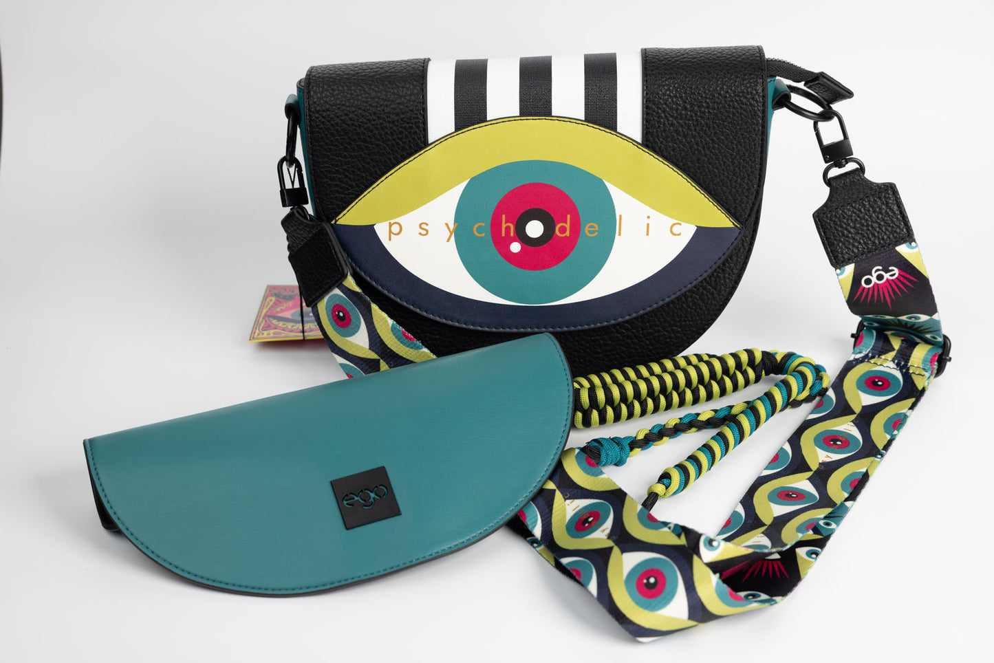 Women's purse made of eco-leather EGO 0003 N turquoise