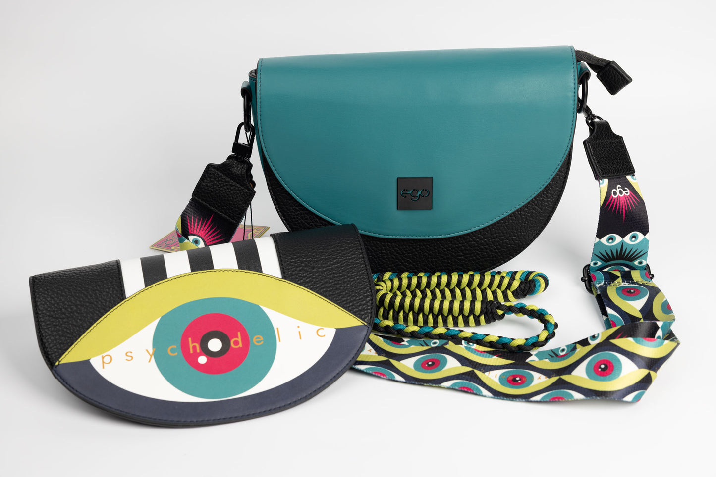 Women's purse made of eco-leather EGO 0003 N turquoise