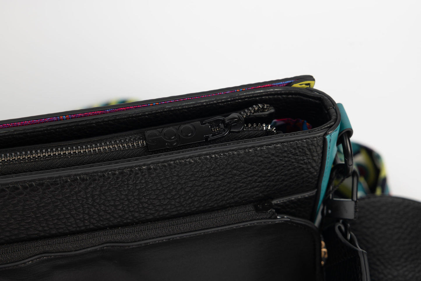 Women's purse made of eco-leather EGO 0003 N turquoise