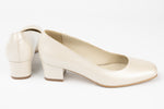 Pantofi dama piele naturală ANTONIO 112 Bej sidef