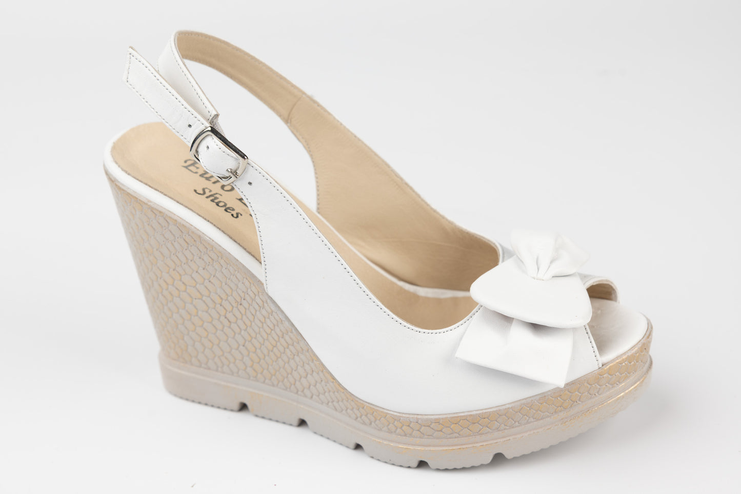 Women's genuine leather sandals LSD 224 White