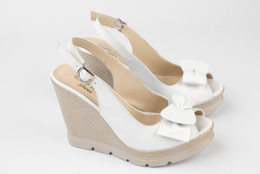 Sandale dama piele naturală LSD 224 Alb