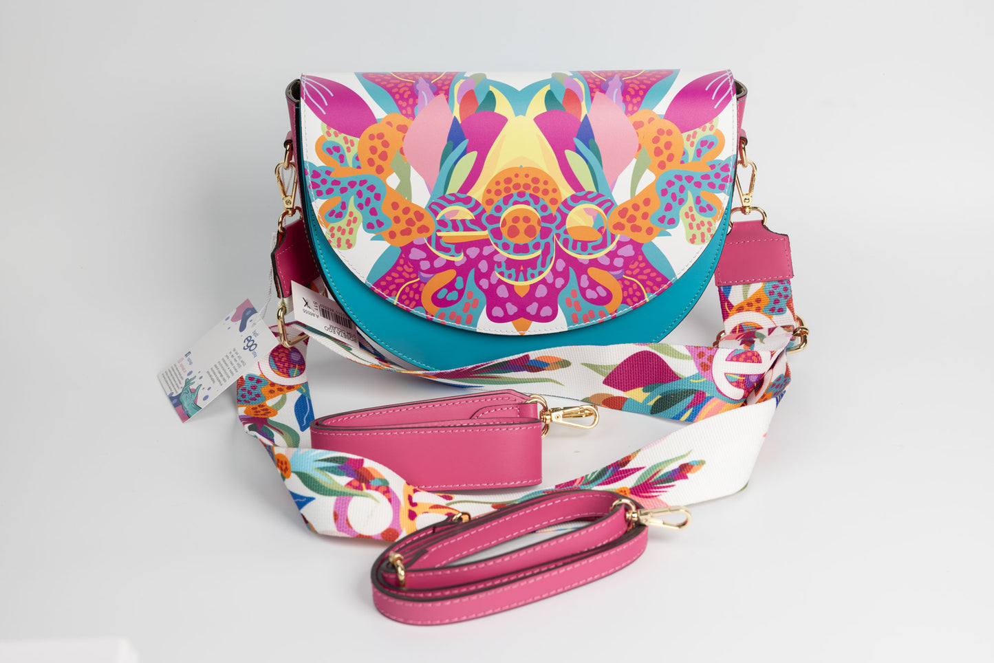 Women's genuine leather bag EGO 0194 Cyclamen