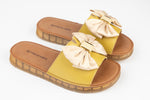 Slapi dama piele naturală  BETINA 9391 Galben