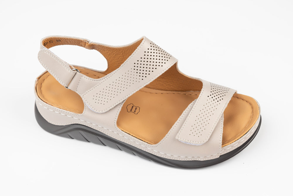 Sandale dama piele naturală BETINA 25800 Vizon