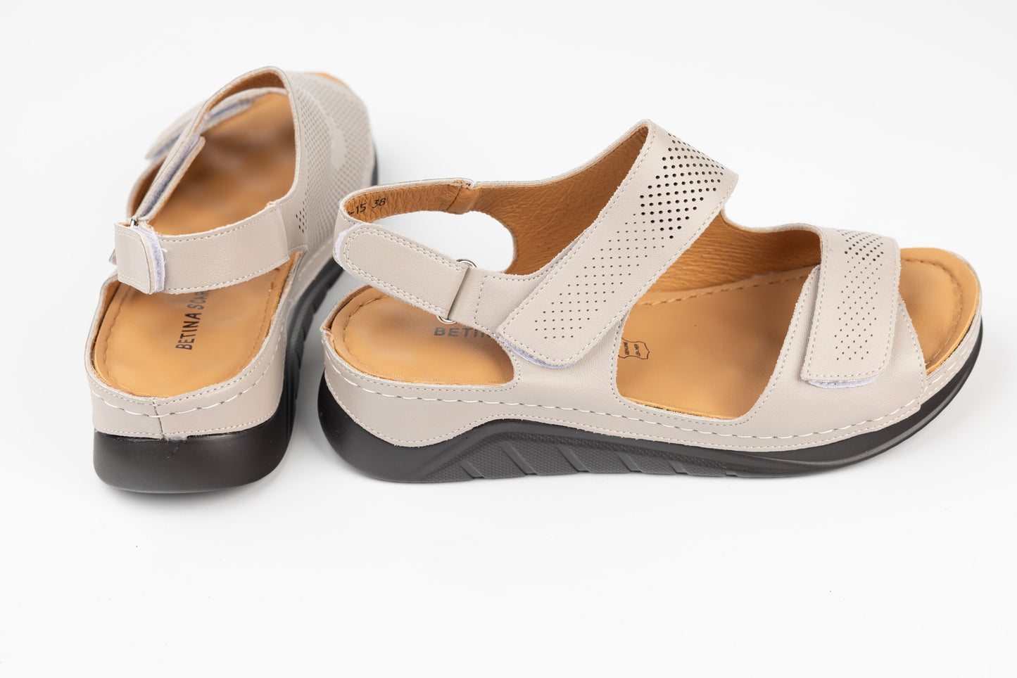 Women's genuine leather sandals BETINA 25800 Mink