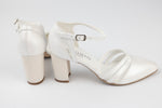 Pantofi dama decupati din piele naturala ANTONIO 34216 Alb